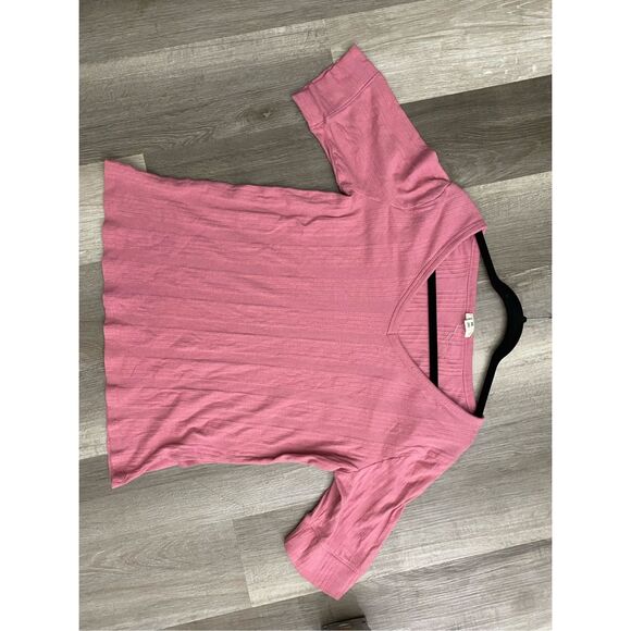 ANA A New Approach Pink Striped V-Neck Blouse Cotton Top, Size XXL - Picture 10 of 10